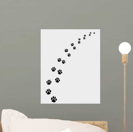 Black Footprints Dogs Turn