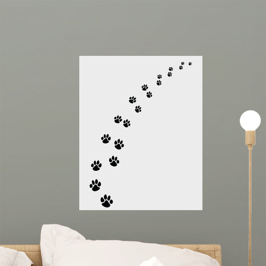 Black Footprints Dogs Turn