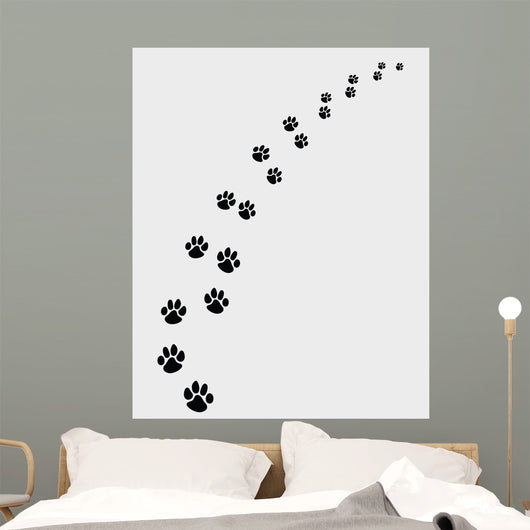 Black Footprints Dogs Turn