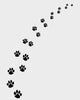 Black Footprints Dogs Turn