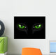 Green Cat Eyes Wall Mural