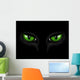 green cat eyes Wall Mural
