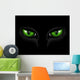 green cat eyes Wall Mural