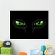green cat eyes Wall Mural