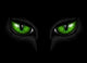 green cat eyes Wall Mural