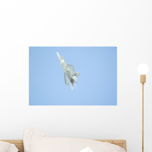 F22 Raptor Fighter on Full Afterburner Wall Mural