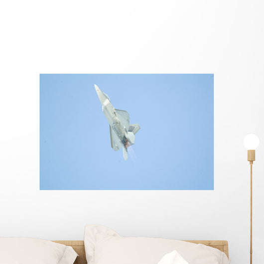 F22 Raptor Fighter on Full Afterburner Wall Mural