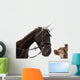 dog and horse Wall Decal