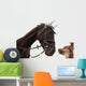 dog and horse Wall Decal