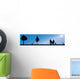 Vector silhouette of nature. Wall Mural