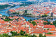 Aerial Panorama Prague Czech