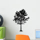 Tree Silhouette White Backgorund