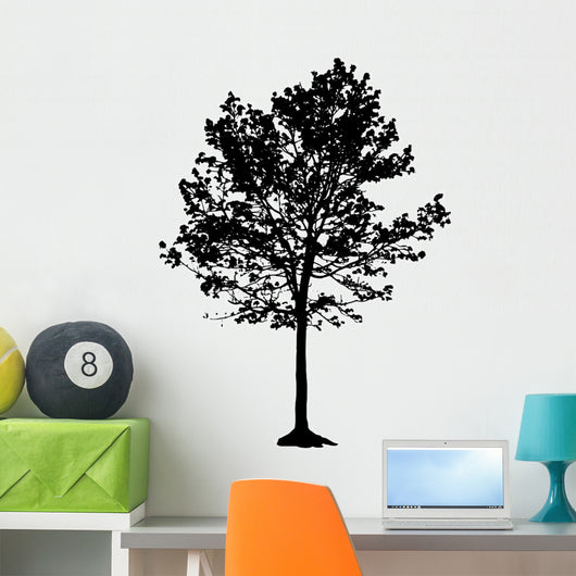 Tree Silhouette White Backgorund