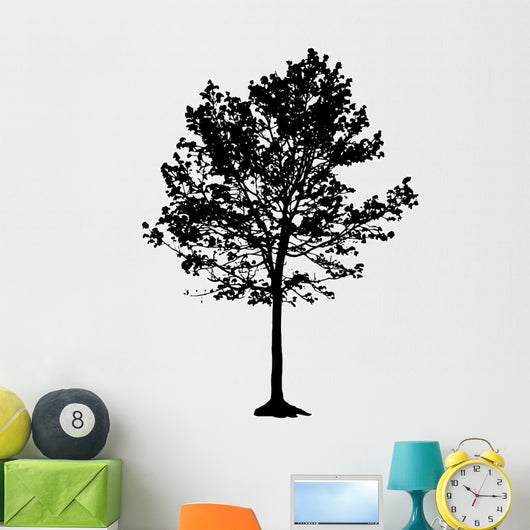 Tree Silhouette White Backgorund