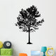 Tree Silhouette White Backgorund