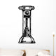 Steampunk font Wall Decal