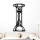 Steampunk font Wall Decal