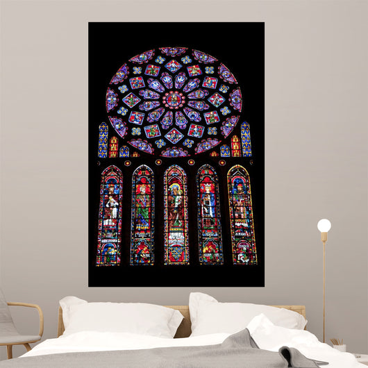 Grand vitrail de Chartres Wall Mural