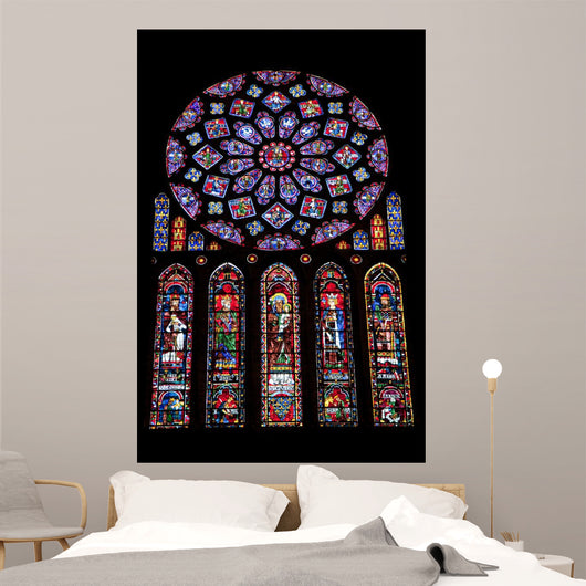 Grand vitrail de Chartres Wall Mural