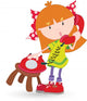 Girl talking on phone Wall Decal