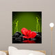 spa concept.  zen basalt stones Wall Mural