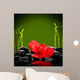 spa concept.  zen basalt stones Wall Mural