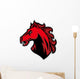 mustang head mascot Wall Decal