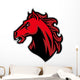 mustang head mascot Wall Decal