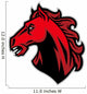 mustang head mascot Wall Decal