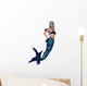 Blue Mermaid Wall Decal