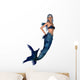 Blue Mermaid Wall Decal
