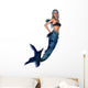 Blue Mermaid Wall Decal