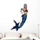 Blue Mermaid Wall Decal