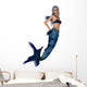 Blue Mermaid Wall Decal