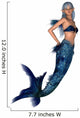 Blue Mermaid Wall Decal