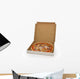 Pizza in open box isolated Wall Decal