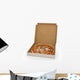 Pizza in open box isolated Wall Decal