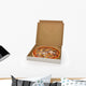 Pizza in open box isolated Wall Decal