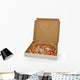 Pizza in open box isolated Wall Decal