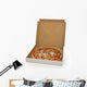 Pizza in open box isolated Wall Decal