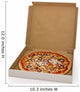 Pizza in open box isolated Wall Decal