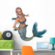Emerald Mermaid Wall Decal