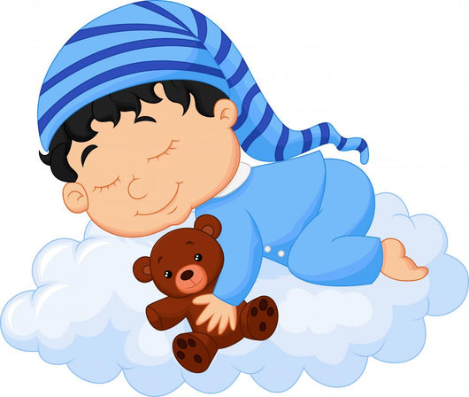 Baby Sleeping Cloud Wall Decal