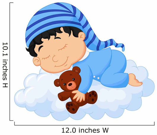 Baby Sleeping Cloud Wall Decal