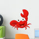 Cute Crab Cartoon Wall Decal