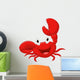 Cute Crab Cartoon Wall Decal