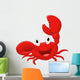 Cute Crab Cartoon Wall Decal