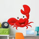 Cute Crab Cartoon Wall Decal