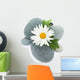 Daisy camomile flower and sea stones Wall Decal