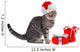 Holly Jolly Cat Wall Decal